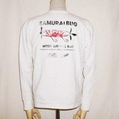 SULT16-101-ホワイト-サムライ魚釣倶楽部長袖Tシャツ16-101-SULT16101-SAMURAIJEANS-サムライジーンズロングスリーブTシャツ-サムライ魚釣倶楽部長袖Tシャツ-ロ｜e2nd