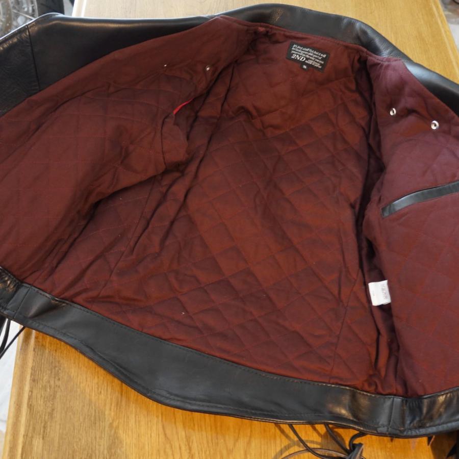 WRC-001(ワケアリ品)-BK-サイズ36-WRC-001のワケアリ品-WRC001(ワケアリ品)BUFFSNINE(バフズナイン)レザーウエア・バフズナイン革ジャンの画像