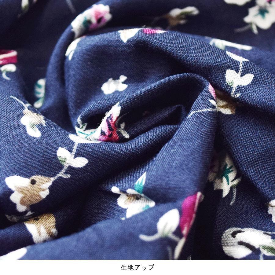 シャツ ブラウス レディース 七分袖 夏 トップス 花柄 フラワー