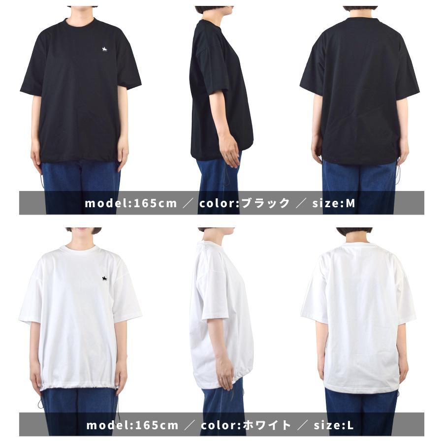 Tシャツ レディース 半袖 綿100％ 伊達政宗 裾ドローコード 裾しぼり