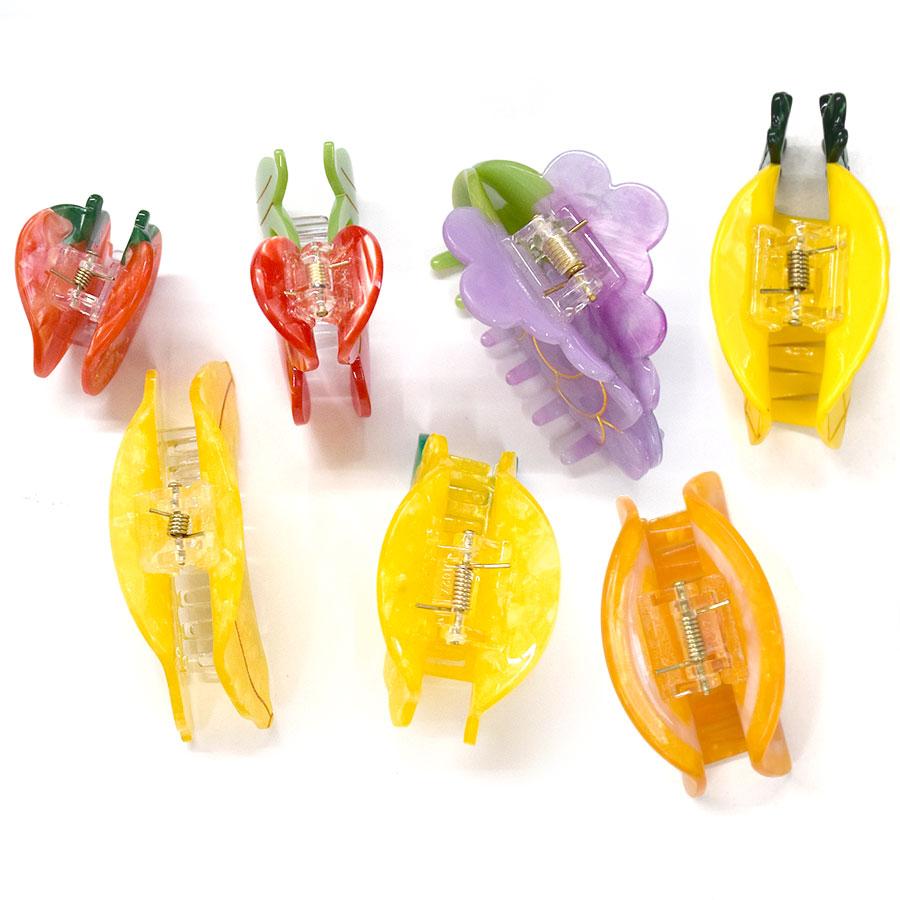 ヘアゴム　ベビーヘアクリップ　フルーツ　レモン ヘアゴムベビーヘアクリップフルーツレモン