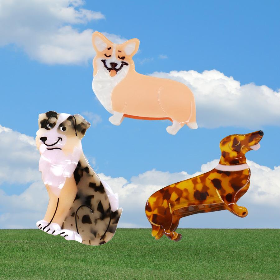 バンスクリップ 犬 ドッグ ワンちゃん イヌ ヘアアクセサリー ヘア