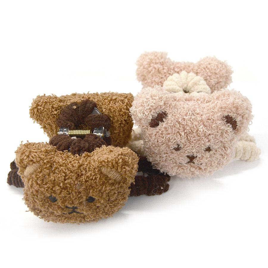 ヘアクリップ セット くまちゃん いちご a-06 いちご ヘアクリップ