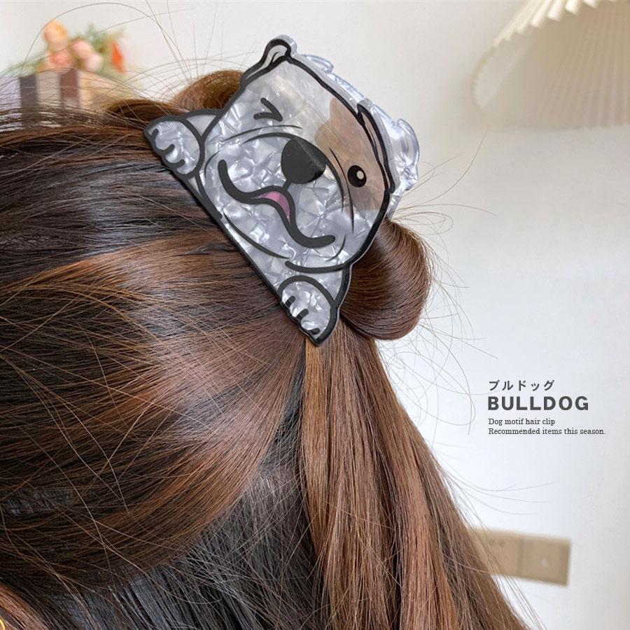 犬 ドッグ ヘアクリップ バンスクリップ アクリル ワンちゃん 愛犬