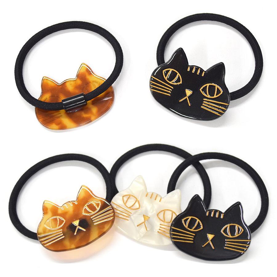 猫 ヘアゴム ヘアアクセサリー ねこ ネコ ヘアアクセ 動物 レディース