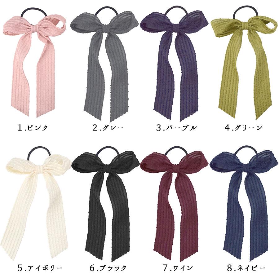 ヘアゴム リボン おしゃれ レース ロングリボン 大きめ BIG 子供