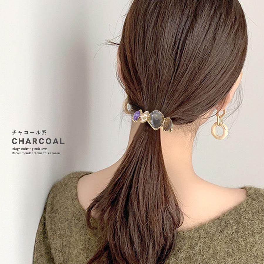 ポニーフック 使い方 ヘアフック ヘアカフス ゴム無し カフス ストーン