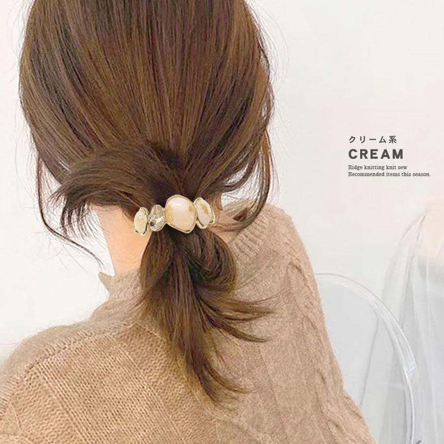 ポニーフック 使い方 ヘアフック ヘアカフス ゴム無し カフス ストーン