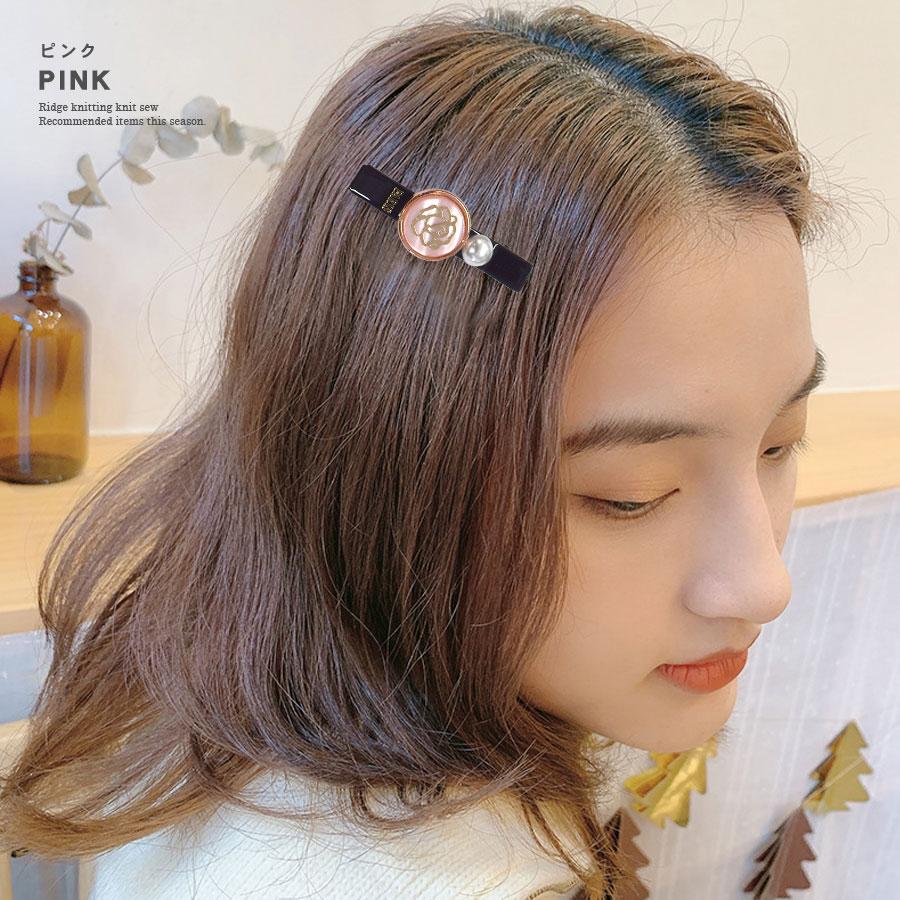 ヘアクリップ レジン 細長オーバル ツートンミニ薔薇 大人可愛いヘアクリップ ヘアクリップ レジン 細長オーバル ツートンミニ薔薇 大人可愛い