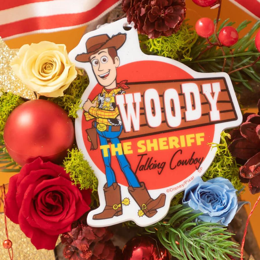 クリスマス リース ディズニー ファイブスターリース ウッディ プリザーブドフラワー 飾り Disney Y イイハナ ドットコム 通販 Paypayモール