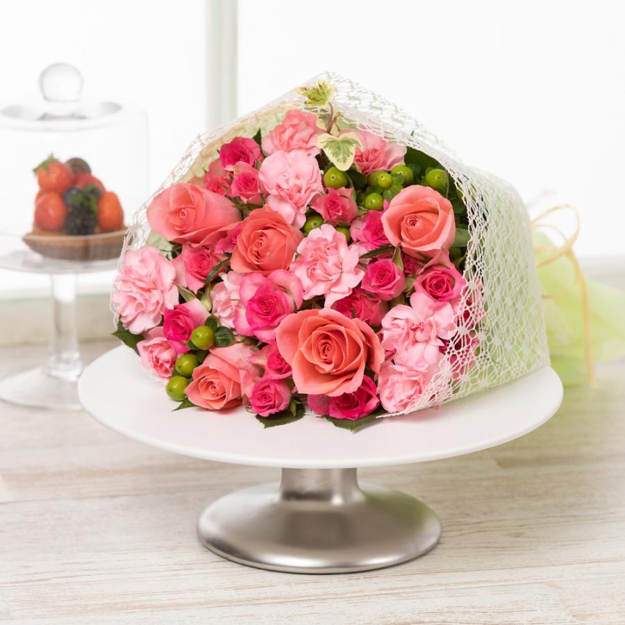 花束 プレゼント Ma Cherie マ シェリー M Rose 花 生花 ギフト フラワーギフト バラ カーネーション イイハナ ドットコム 通販 Paypayモール