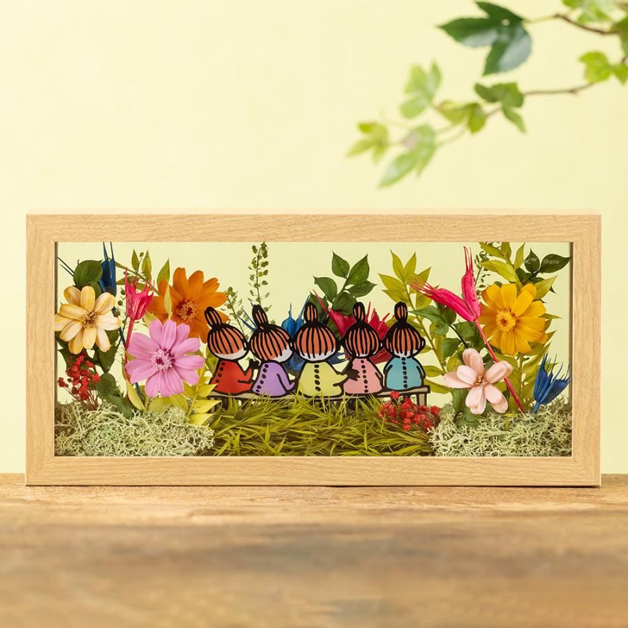 MOOMIN（ムーミン） プリザーブドフラワー 「フラワーフレーム（横長