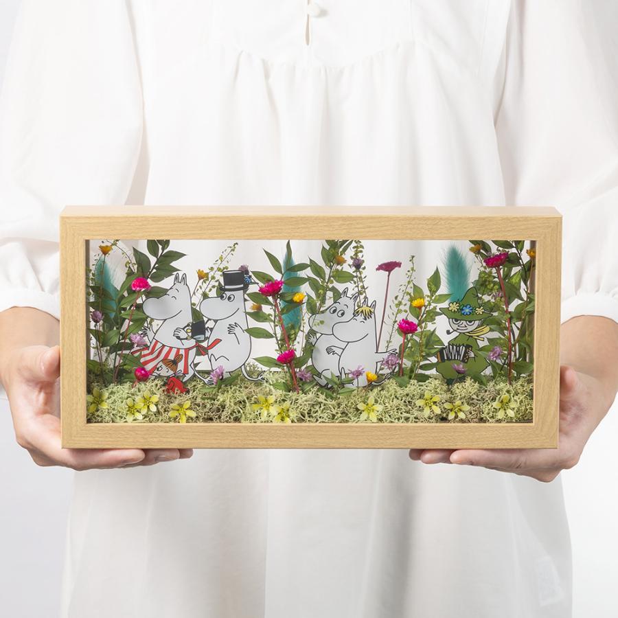 MOOMIN（ムーミン） プリザーブドフラワー 「フラワーフレーム（横長