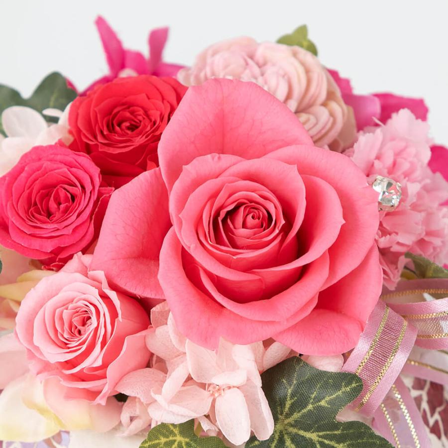 プリザーブドフラワー「シャイニー・パレット rose」 花 フラワー