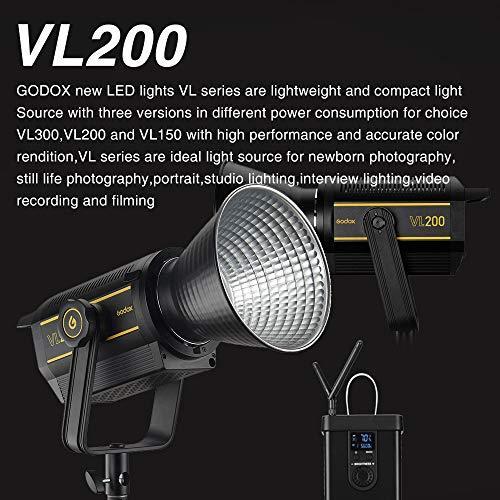USED Godox VL200 LEDビデオライト カラーフィルターとバーンドアセット 200W LED撮影灯 5600K CRI96 TLCI95 0-100％調光可能 優れ 【WSO9917104271】(34838円)