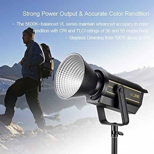 USED Godox VL200 LEDビデオライト カラーフィルターとバーンドアセット 200W LED撮影灯 5600K CRI96 TLCI95 0-100％調光可能 優れ 【WSO9917104271】(34838円)