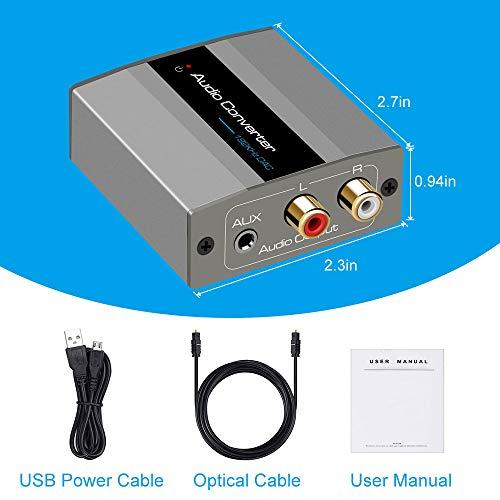 最先端 光デジタル アナログ オーディオ変換器 Da コンバーター 同軸デジタル 変換 Rca 音声 Converter S Www Bgcfauquier Org