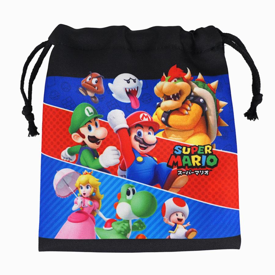 任天堂（Nintendo） スーパーマリオ 巾着ポーチ 学校グッズ 入園 入学