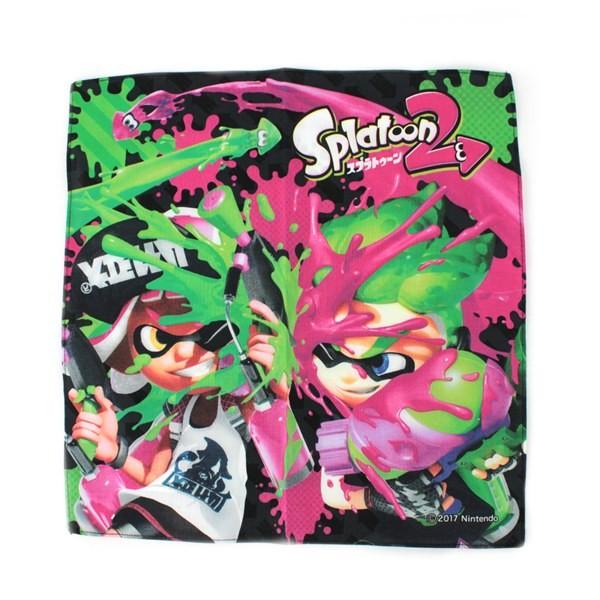 キャラクターランド はなはなスプラトゥーン2 ハンカチ ガールボーイ柄 キャラクター ゲーム イカ グッズ 1 M便 入学 男の子 子供 ゆうパケット可