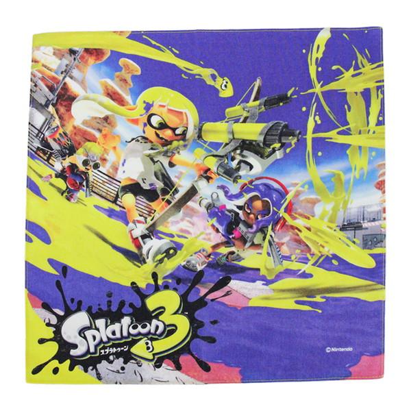 任天堂（Nintendo） スプラトゥーン3 ハンカチ (イエロー＆ブルー柄