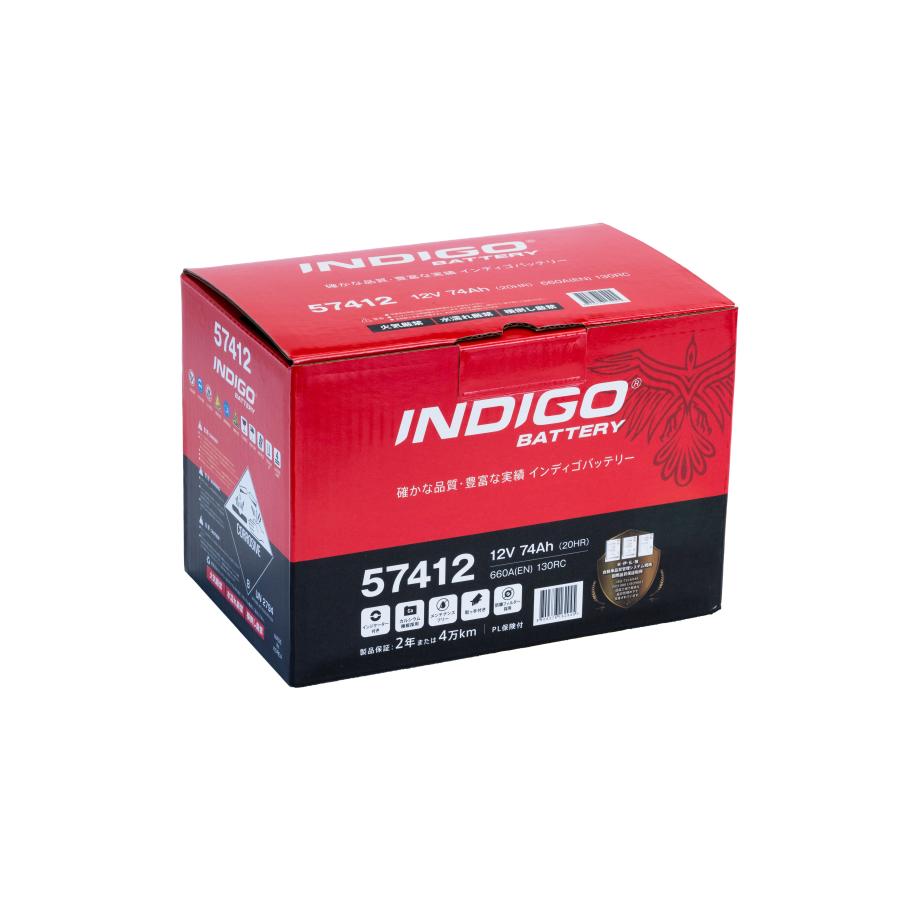 INDIGO 【インディゴバッテリー】57412 MINI R56 ABA-MF16 互換:LN3