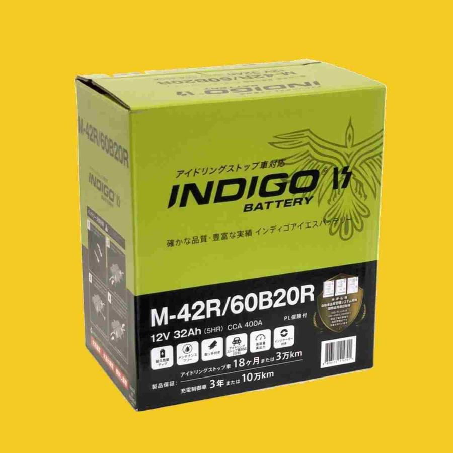 N Box インディゴバッテリー M 42r 60br 互換 40br 38br アイドリングストップ車対応 新品 保証付 即納 Indigo M 42r 24 イーグルライン オンラインストア 通販 Yahoo ショッピング