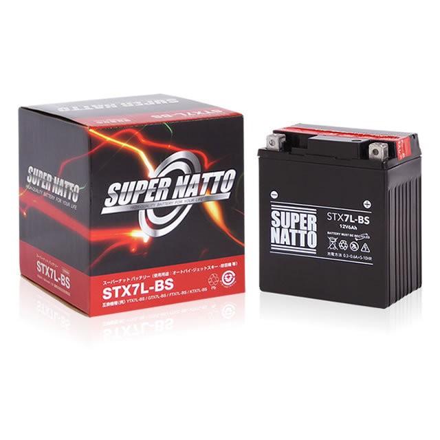 新品 スーパーナットバッテリー バイク用 STX7L-BS KAWASAKI【KLX125