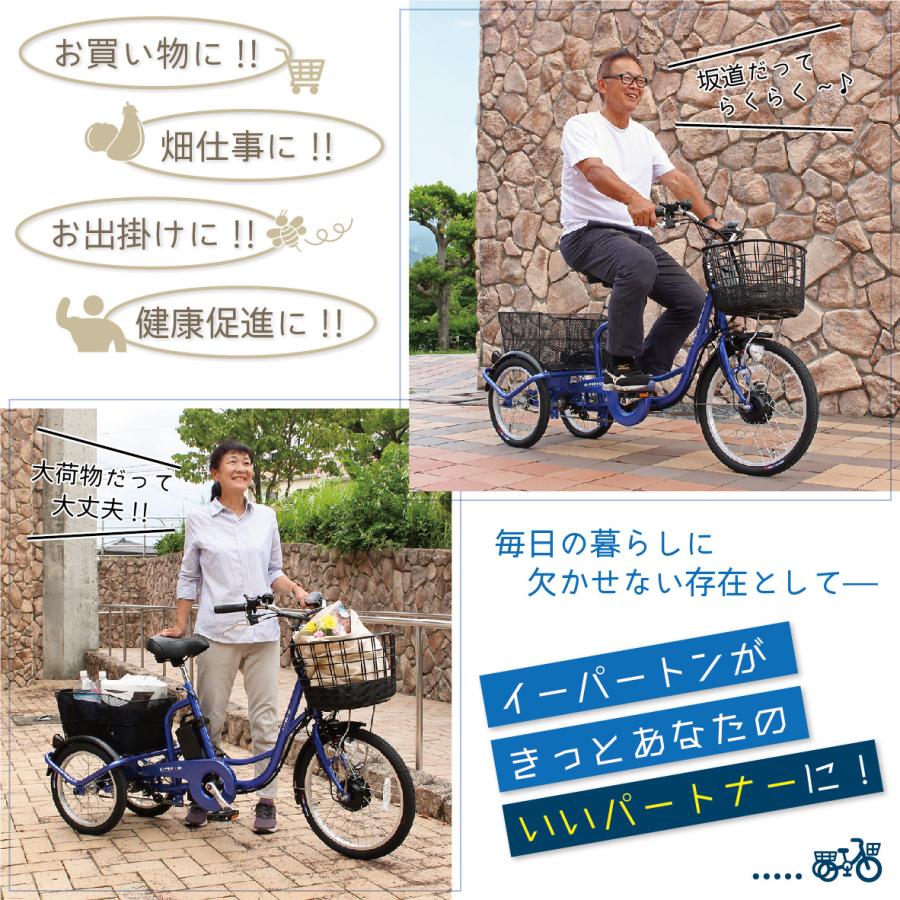 電動アシスト自転車 3輪 自転車 三輪車 おとな LEDライト 20 電動アシスト自転車 3輪 自転車 三輪車 おとな LEDライト 20