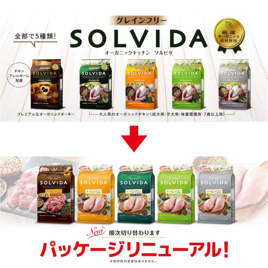 ソルビダ グレインフリー チキン 室内飼育成犬用 3.6kg SOLVIDA