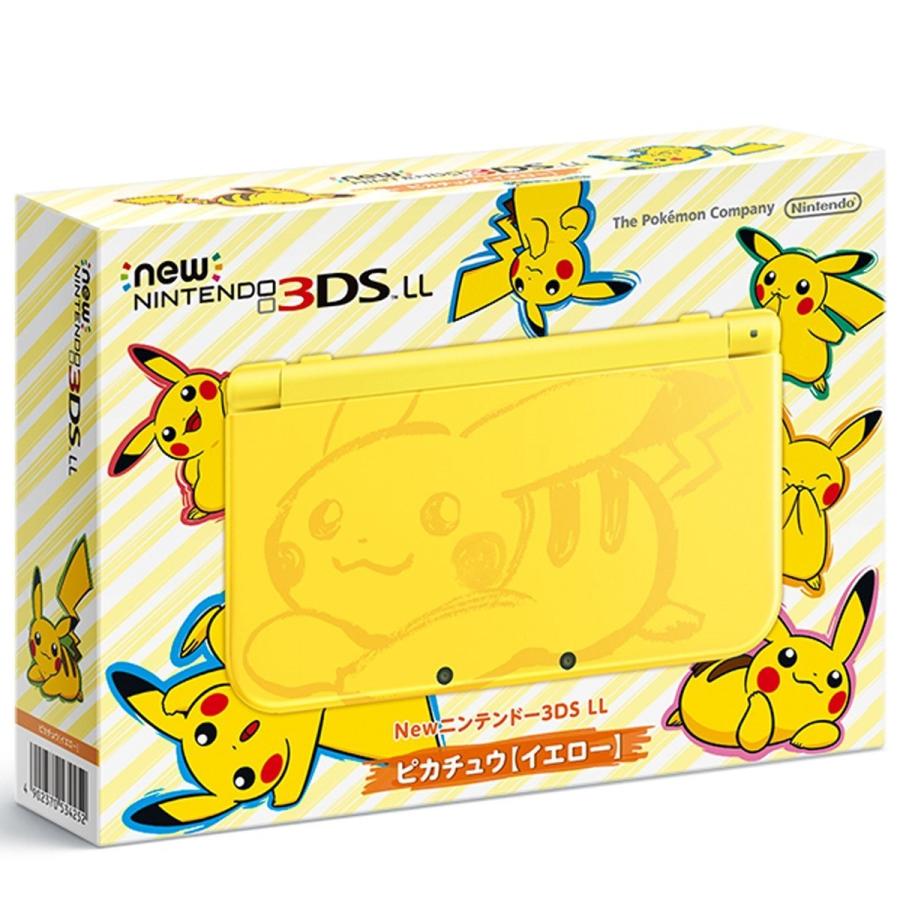 完品 Newニンテンドー3DS LL 本体 ピカチュウ イエロー : g00186 : い  