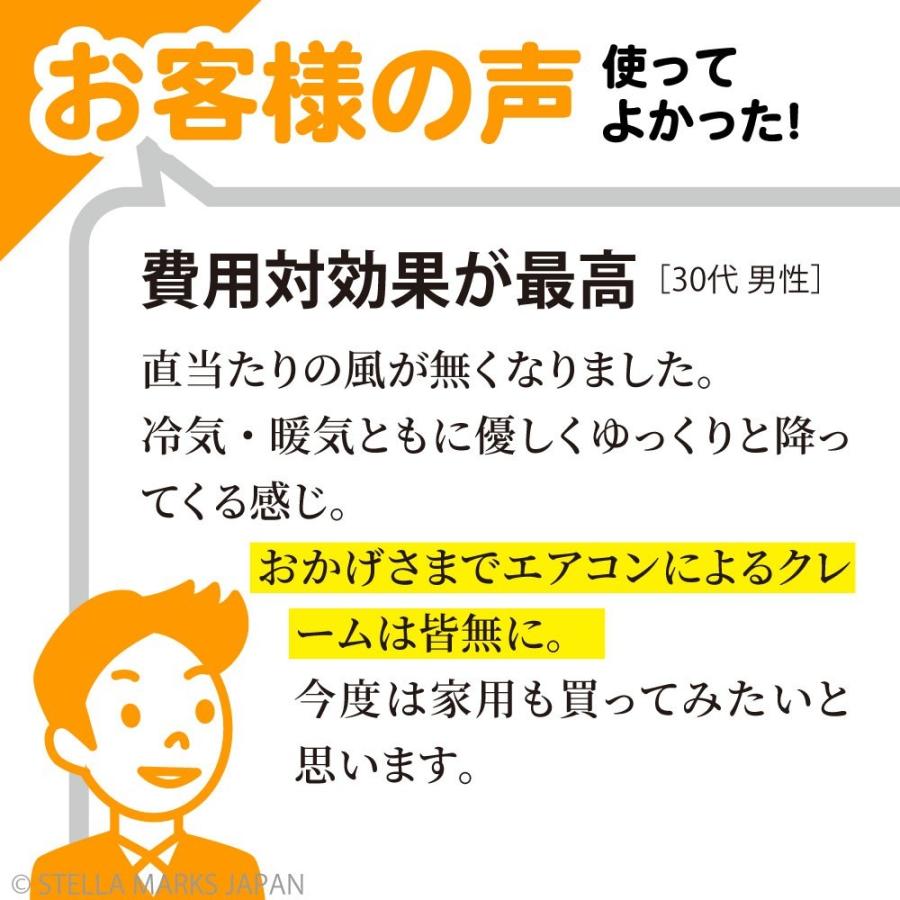 エアコン 風よけ 風除けカバー 天井 風向調整板 業務用 エアーウィングプロ 「4個セット」AW7-021-06｜eakonkazeyoke｜14