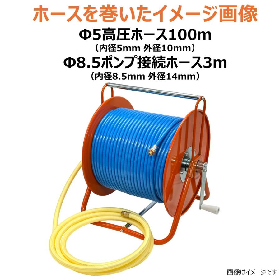 小型巻取機 小型 コンパクト ホースリール G1/4 日本製 お客様組立商品