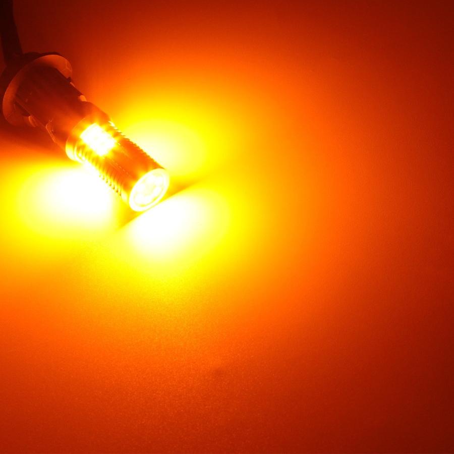 S25 シングル LED ウインカー バルブ ハイフラ防止 180度ピン BA15s 30SMD キャンセラー内蔵 12V アンバー 2個セット C-79 | ブランド登録なし | 04