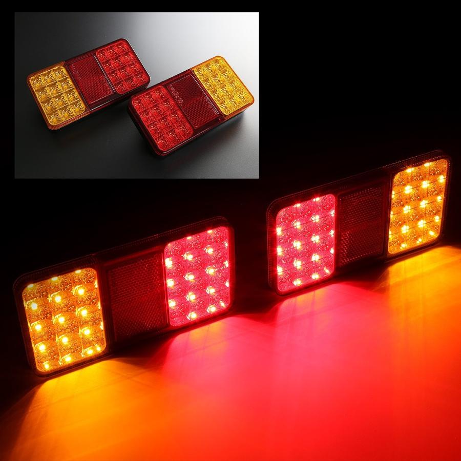 LED テールランプ ボートトレーラー リフレクター付 12V 汎用 牽引