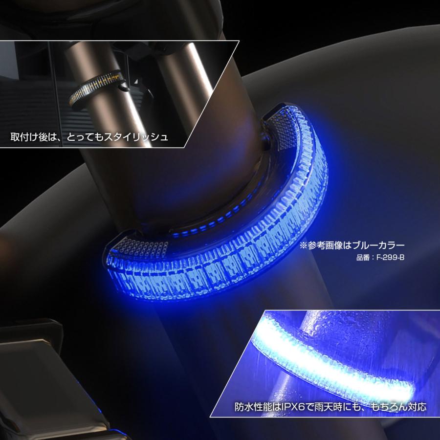 汎用 LED フロントフォーク ウインカー デイライト DRL付 マーカー