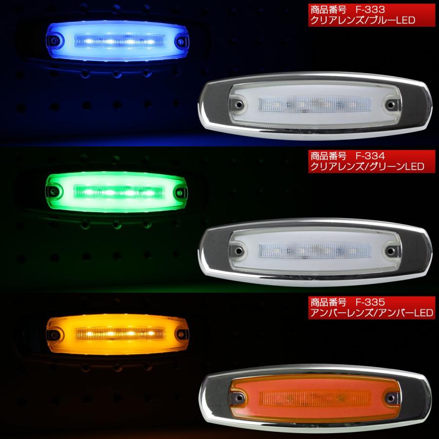 LED スリム マーカーランプ サイドマーカー アクリルプレート内蔵 面