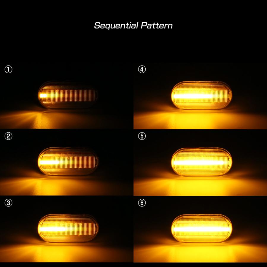 LED サイドマーカー シーケンシャル クリア ウインカー ニッサン Z33 フェアレディZ E11ノート K12マーチ C11ティーダ K30クルー 前期 F-521 | ノート | 05