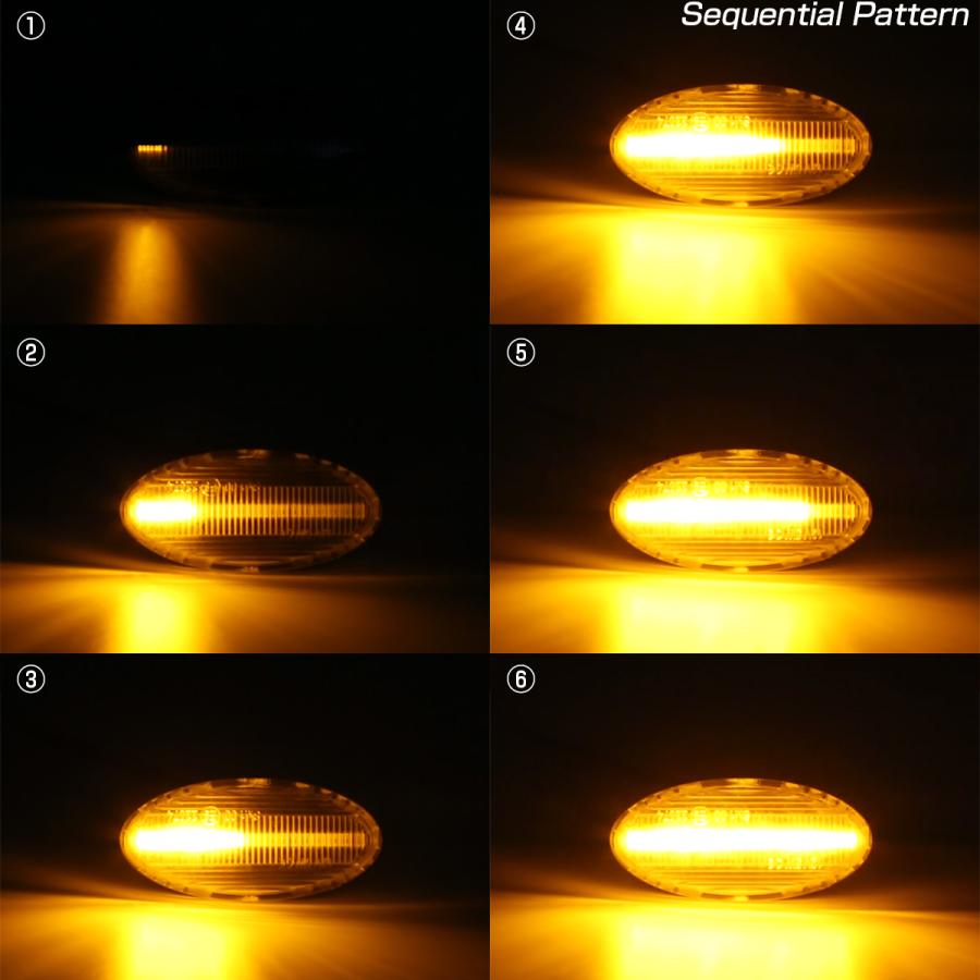 LED サイドマーカー シーケンシャル ウインカー クリア デミオ アクセラ セダン スポーツ ワゴン ベリーサ F-533 | デミオ | 05