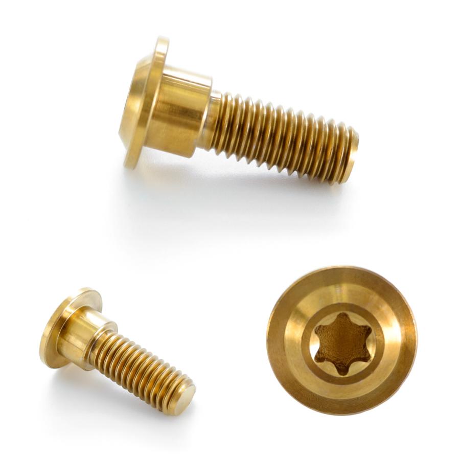 チタンボルト M8×24mm P=1.25 ブレーキディスク ローター ボルト ホンダ車用 ゴールド JA069 | ホンダ | 02