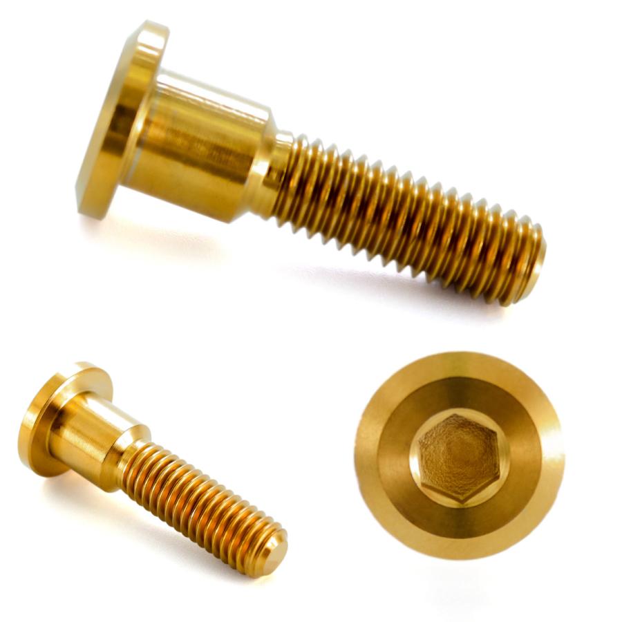 チタンボルト M8×33mm P=1.25 ブレーキディスク ローター ボルト スズキ車用 ゴールド JA074 | スズキ | 02