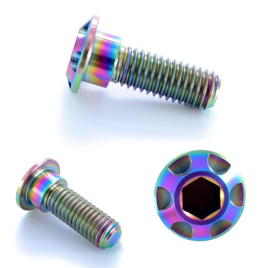 チタンボルト M8×25mm P1.25 ブレーキディスク ローターボルト ヤマハ車用 虹色 JA076 | ブランド登録なし | 02