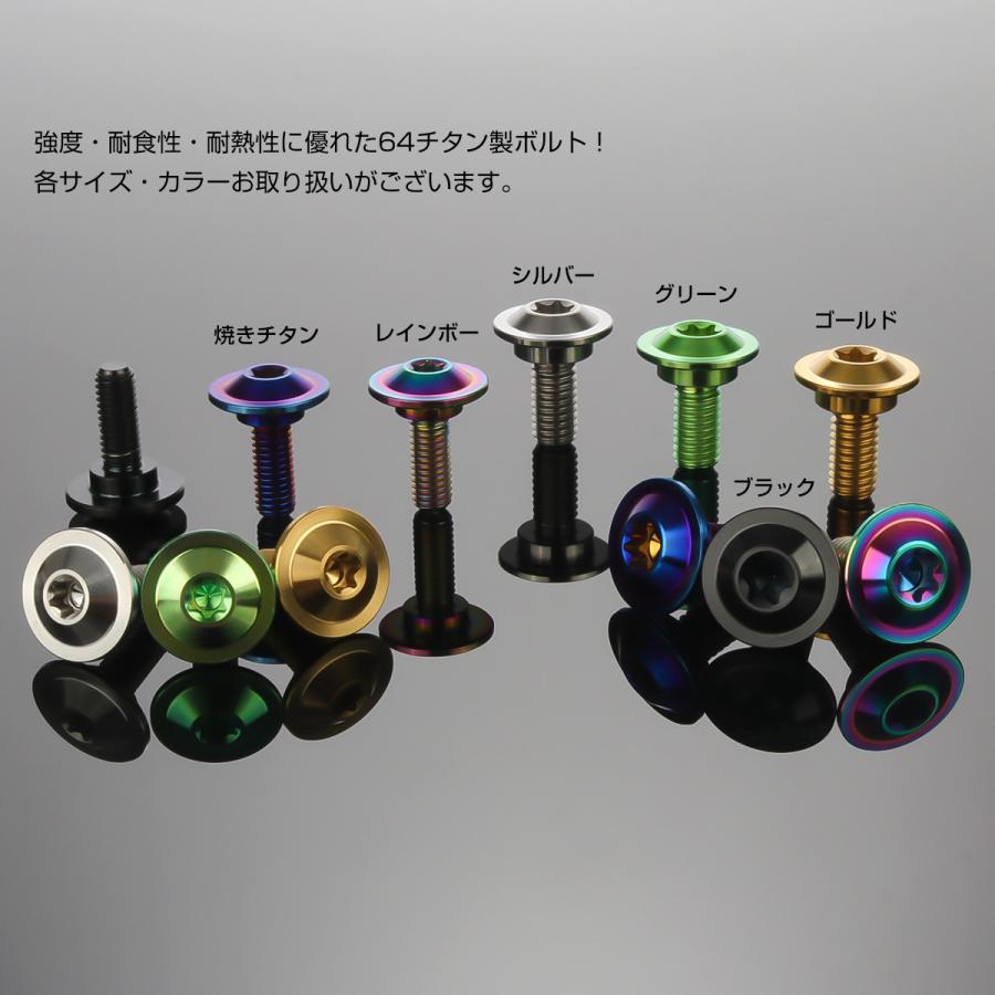 チタン 段付きボルト M5×15mm P0.8 円筒部直径8mm トルクス穴 段付き