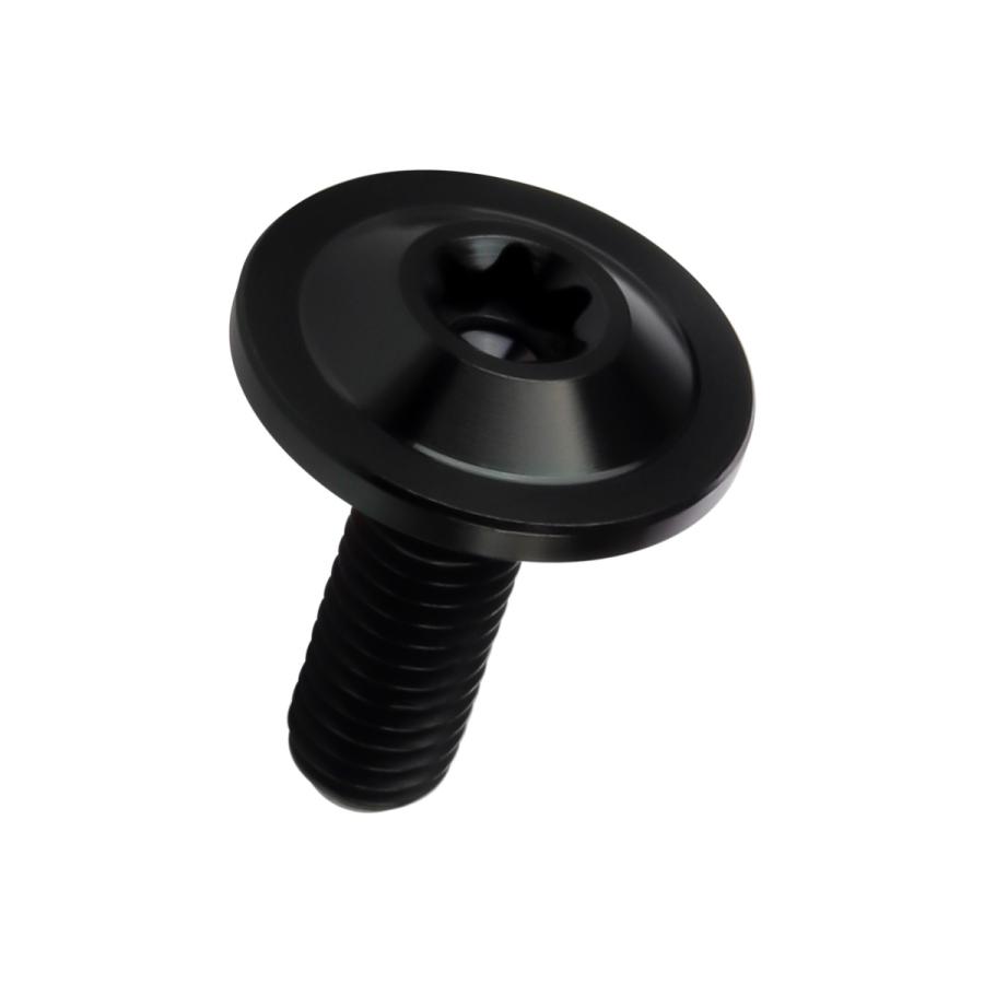 チタンボルト M5×15mm P0.8 円筒部直径8mm 段付きフランジボルト トルクス穴 ブラック JA1056 | ブランド登録なし | 04