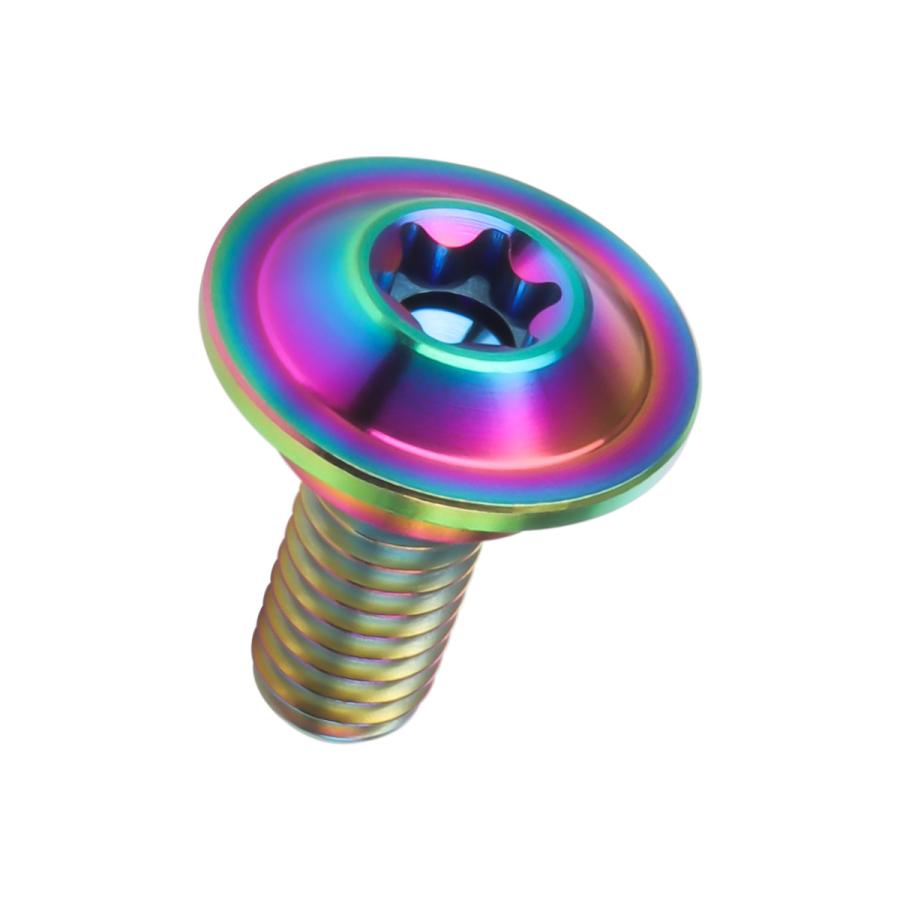 チタンボルト M6×15mm P1.0 円筒部直径10mm 段付きフランジボルト トルクス穴 レインボー JA1060 | ブランド登録なし | 04