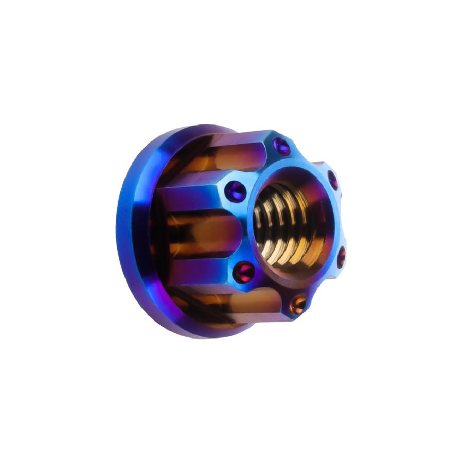 チタンナット M6 P1.0 六角ナット フランジ付き 焼きチタン デザイン JA1141 | ブランド登録なし | 06