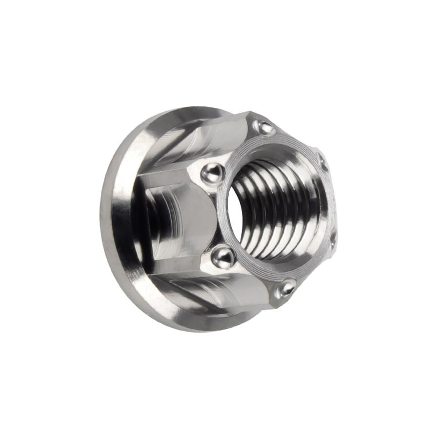 チタンナット M8 P1.25 六角ナット フランジ付き シルバー デザイン JA1143 | ブランド登録なし | 06