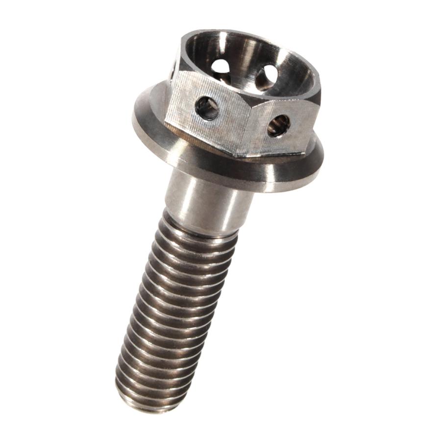 チタンボルト M8×30 P1.25 六角ボルト フランジ付 原色 ホール JA139 | ブランド登録なし | 03