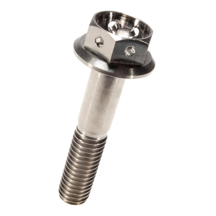 チタンボルト M8×40 P1.25 六角ボルト フランジ付 原色 ホール JA141 | ブランド登録なし | 03