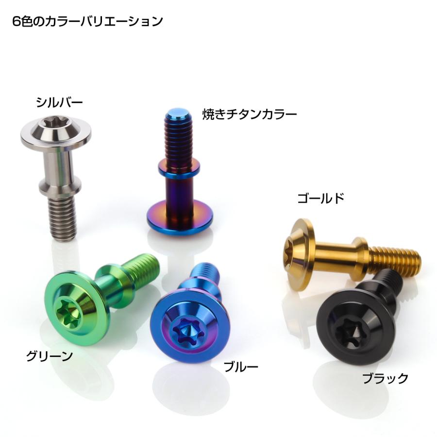 クランクケース カバー ボルト NMAX125 NMAX155 XMAX250 ABS ヤマハ車用 チタンボルト トルクス穴 焼きチタンカラー JA1455 | NMAX | 03