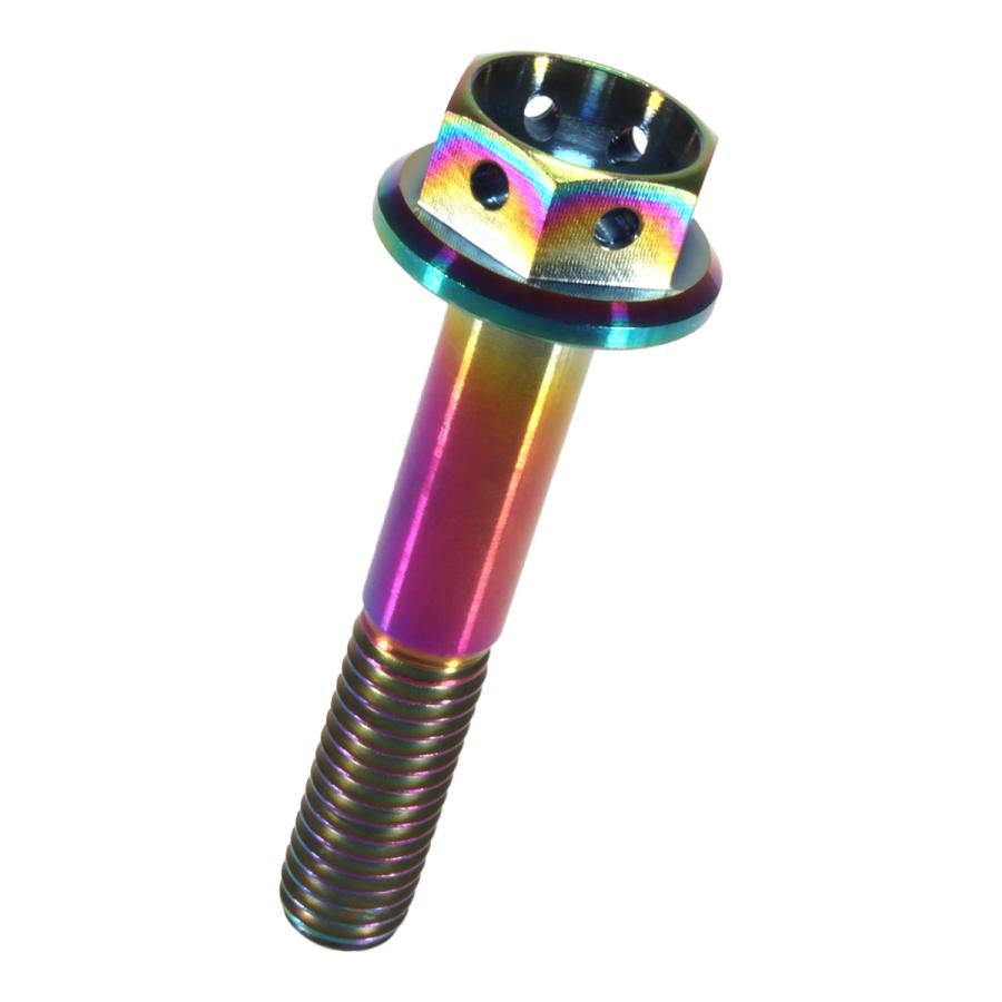 チタンボルト M8×45 P1.25 六角ボルト フランジ付 レインボー ホール JA149 | ブランド登録なし | 03